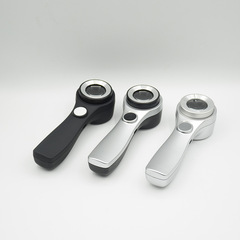 Crystal Glow Factory Alloy Handheld High-Power USB Charging Touch Control Switch LED Light UV Purple Light K9 Optical Glass Lens