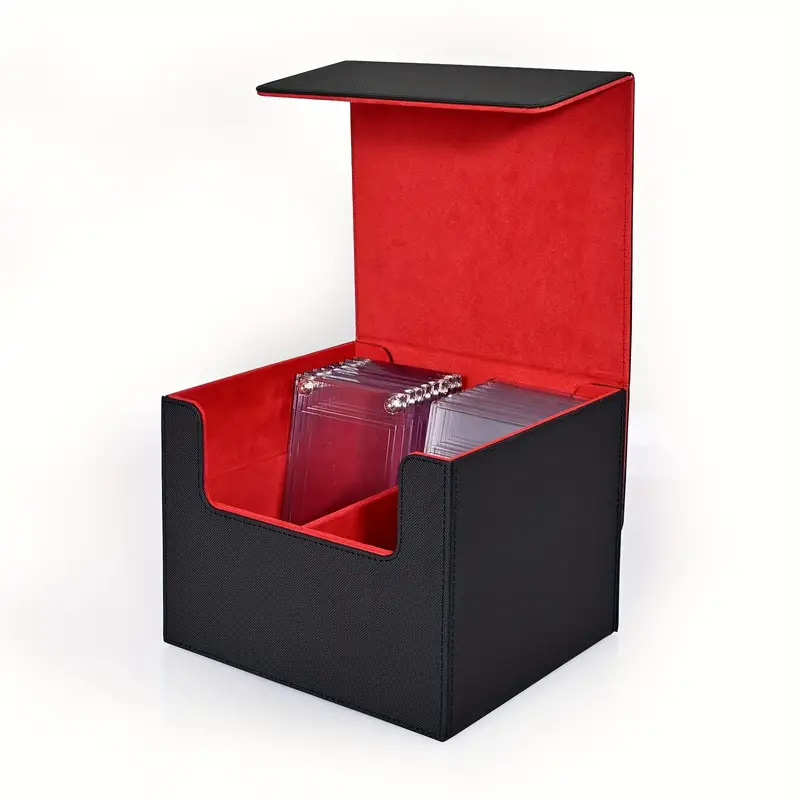Artificial leather trading card box