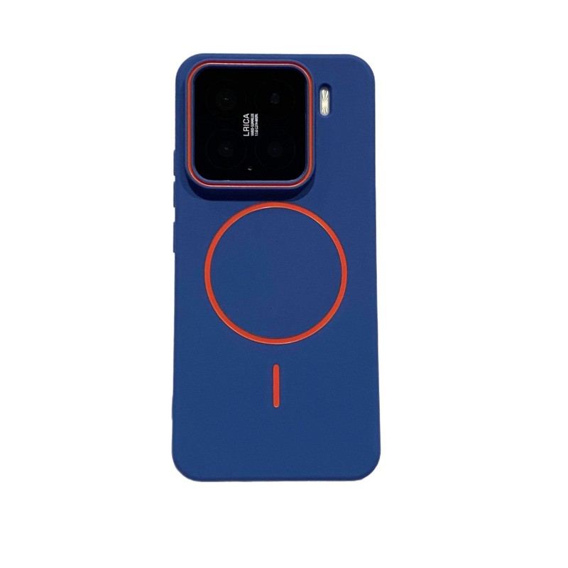 Xiaomi 15Pro に適したオイルドリップ TPU つや消し薄型リング磁気電話ケース Xiaomi 15 ソフトケース 14 シンプルなコントラストカラーケース|undefined