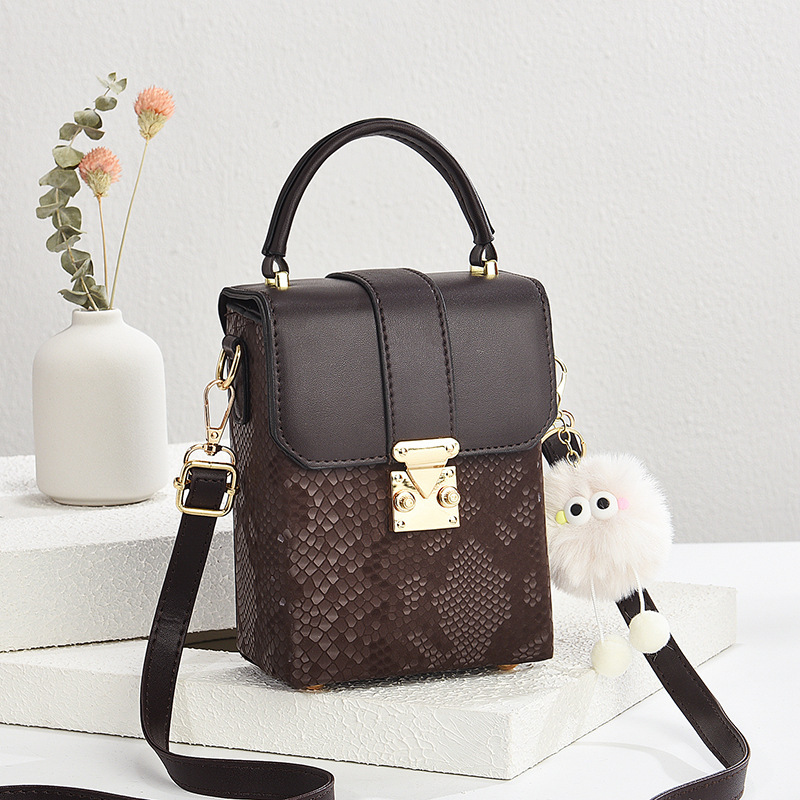 Bolso bandolera bolso de teléfono móvil bolso de mano femenino patrón de serpiente comercio exterior transfronterizo bolso pequeño Taizhou fabricante de bolsos de mujer bags