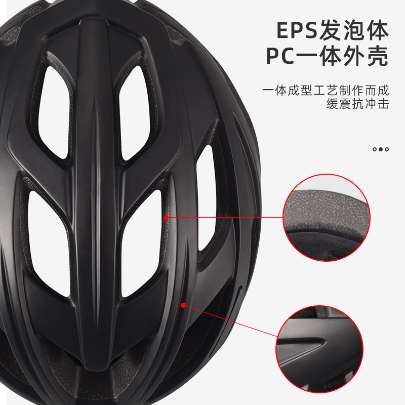 Casco de ciclismo integrado para hombre y mujer casco de conducción de viaje de carretera equipo de casco de seguridad de bicicleta de montaña