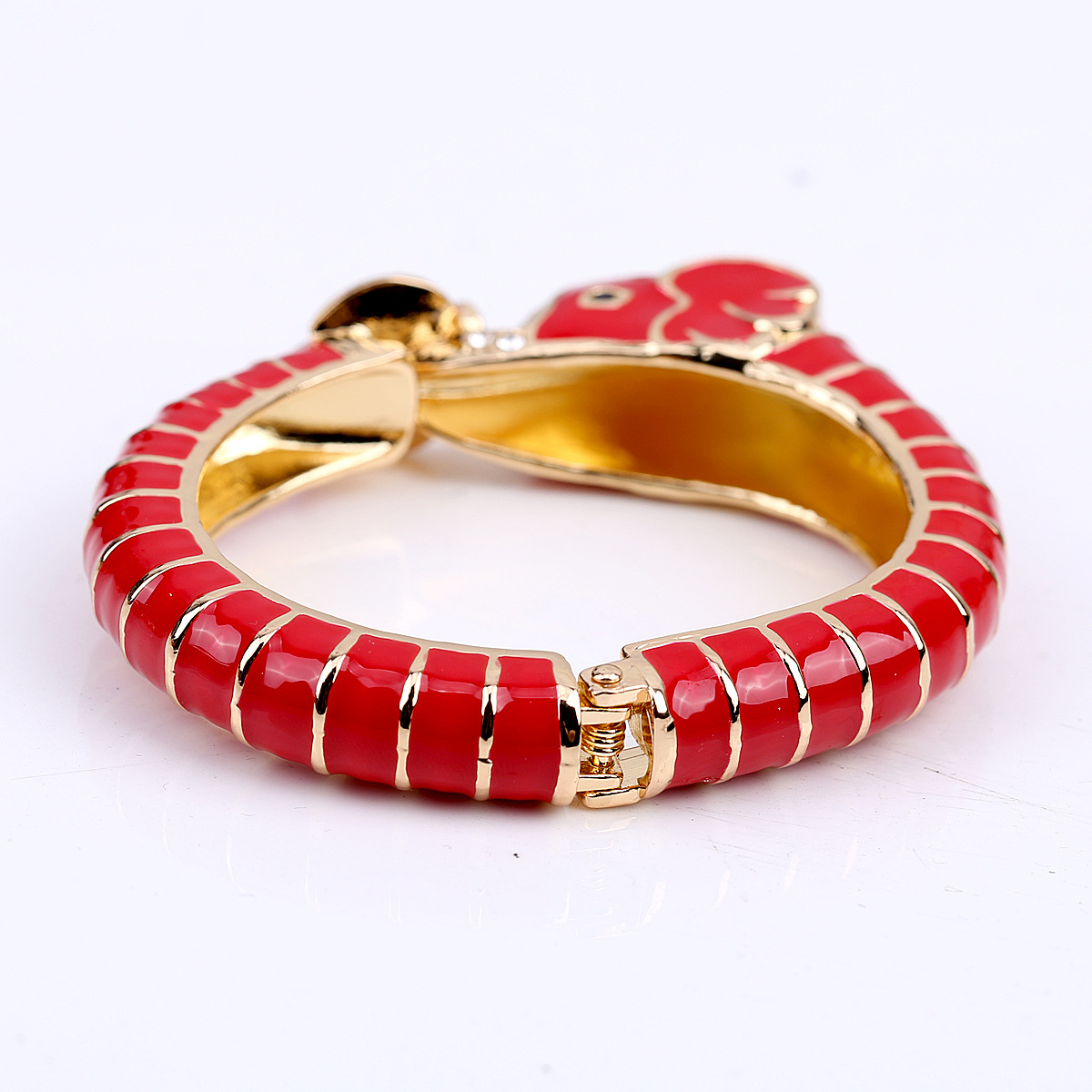 Elegant Streetwear Animal Alloy Enamel Inlay Artificial Diamond Women's Bangle display picture 37