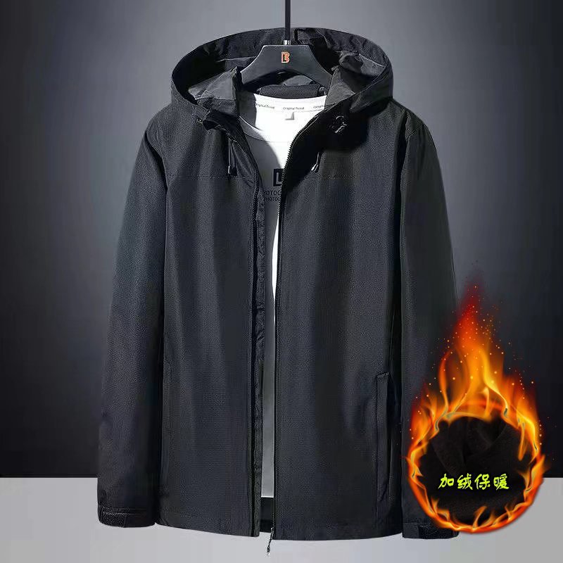 Chaqueta deportiva para hombre primavera y otoño chaqueta con capucha estilo coreano ocio al aire libre suelta más tamaño chaqueta pareja desgaste rompevientos moda