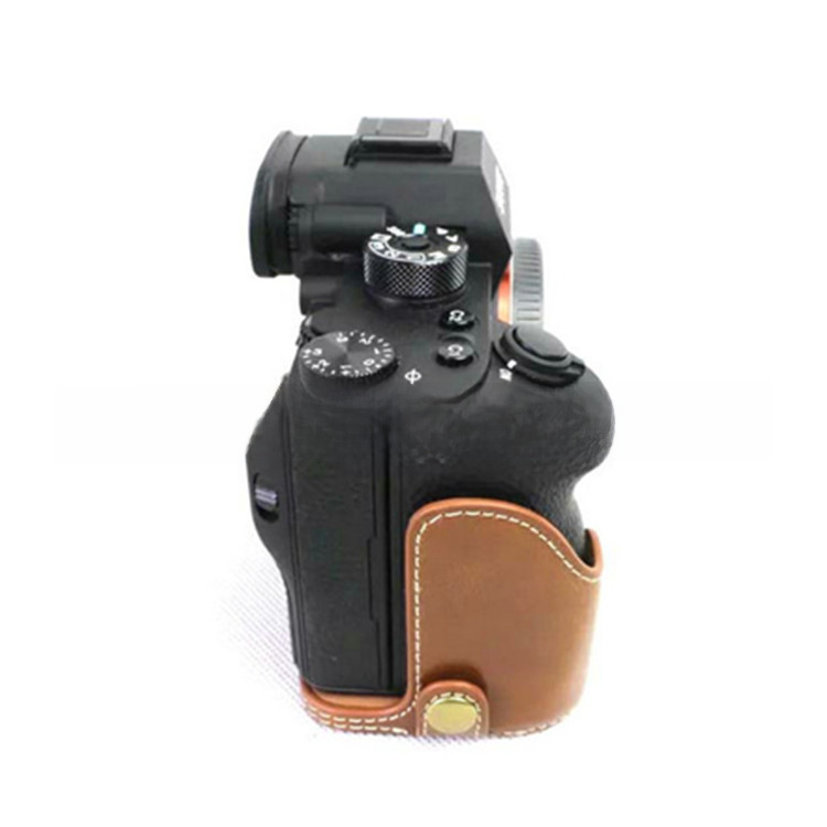 A7RIII A9 가죽 케이스 베이스 A9 마이크로 단일 카메라 가방 A7R3 3 세대 하프 세트 사진 가방에 적합