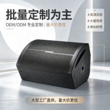 哇噢舞台歌手斜面返听音箱 地面摆放无源监听音响 活动舞台扬声器