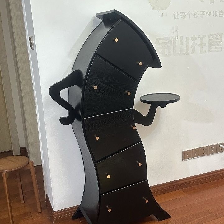 검정색 왼쪽 트레이 [원목으로 제작되어 통째로 배송됨]