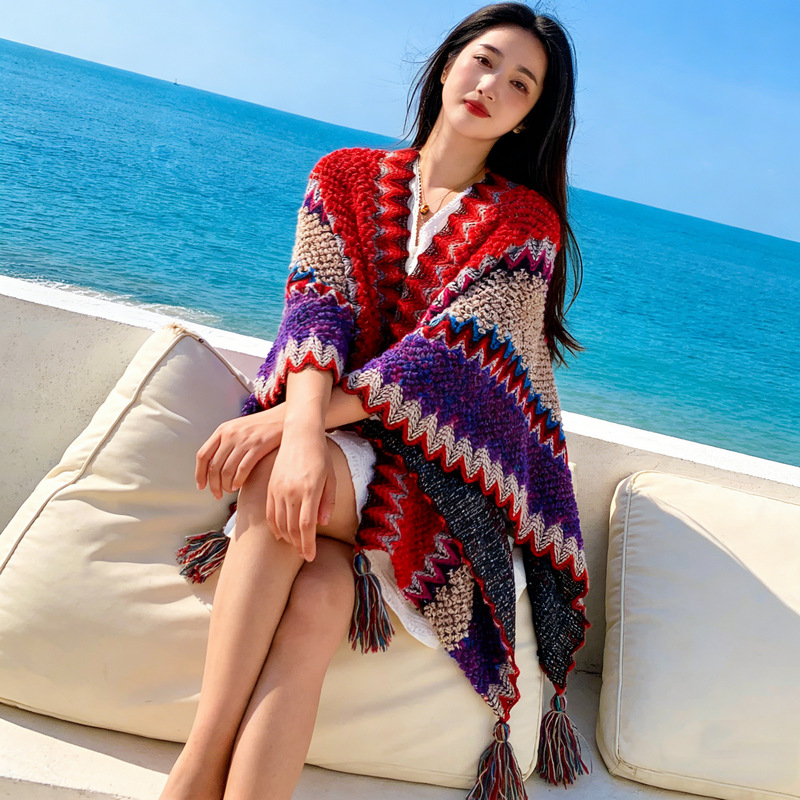 Ethnic trench coat