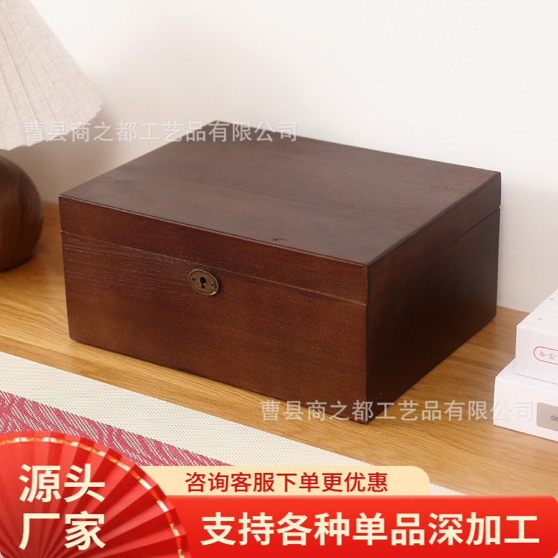 스팟 목재 보석 보관 상자 플립 탑 데스크탑 잡화 보관 상자 홈 도매 보석 목재 상자