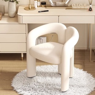 Trendy Makeup Chair Bedroom Stool Makeup Stool Light Luxury Dressing Stool Home Backrest Chair Wardrobe Chair