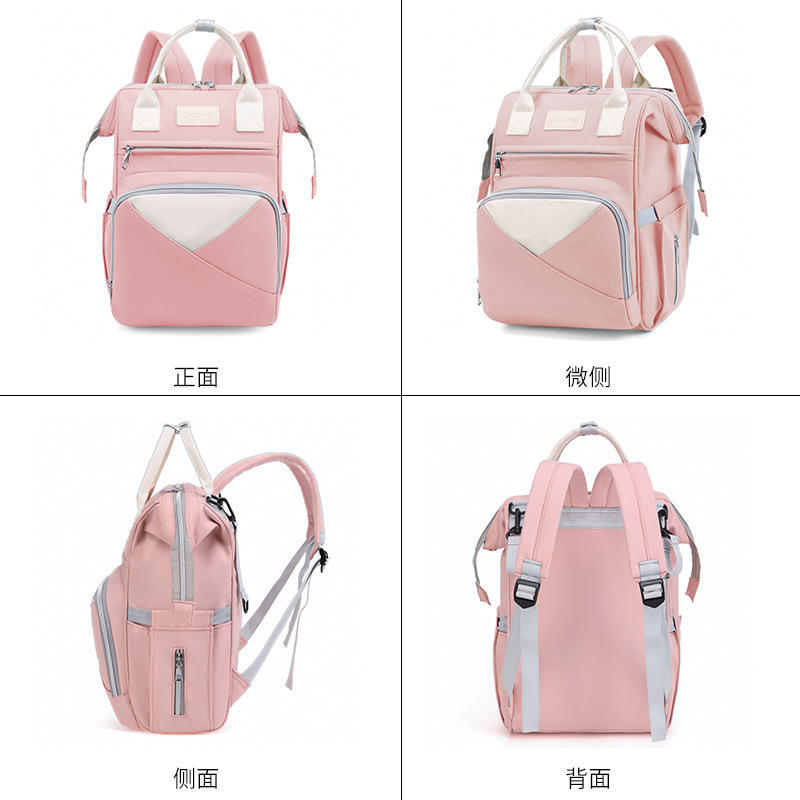 Large-capacity backpack mommy bag, multi-compartment storage, milk storage mommy bag, portable insulation warehouse, multi-functional mother and baby bag