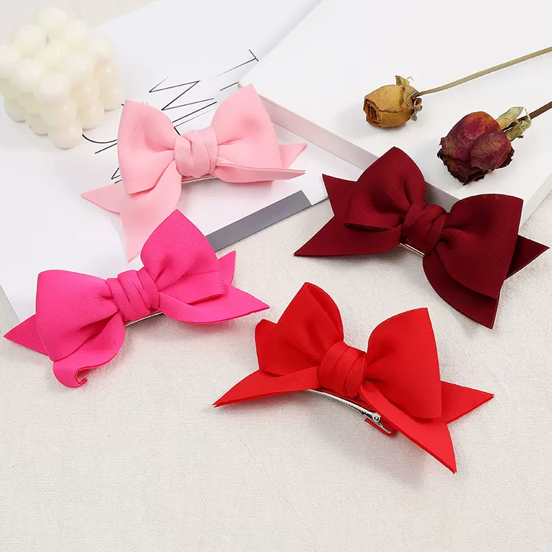 立体儿童蝴蝶结发夹甜美碎发夹刘海夹边夹外贸跨境发饰批发亚马逊