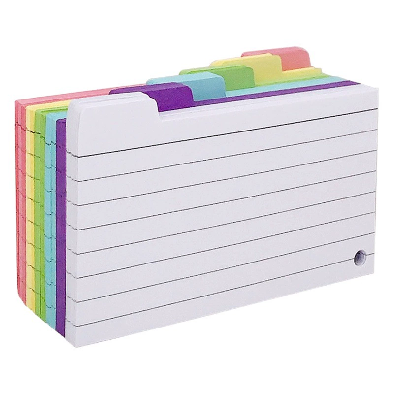 Американский индекс отмечает с линией книгой карточки индекса дюйма книги 3 × 5 слова памяти кольца горизонтальной