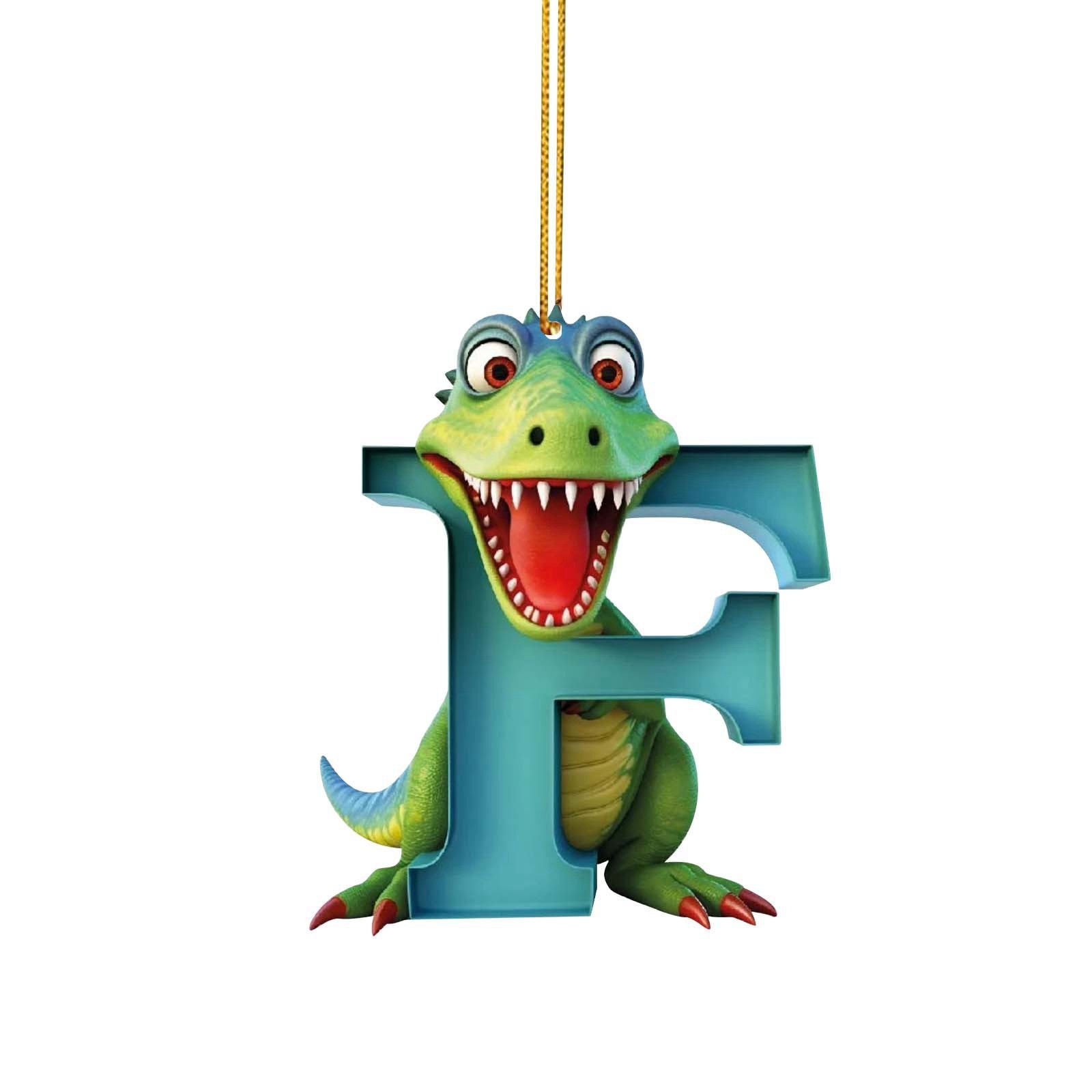 Dinosaurio 26 letras inglesas deformación de números deformación de juguetes de dinosaurio ABCD
