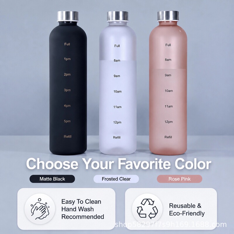 Cross-border direct source factory simple gradient space cup creative frosted plastic cup with stainless steel lid student portable cup PC Cross-border direct source factory simple gradient space cup creative frosted plastic cup with stainless steel lid student portable cup PC