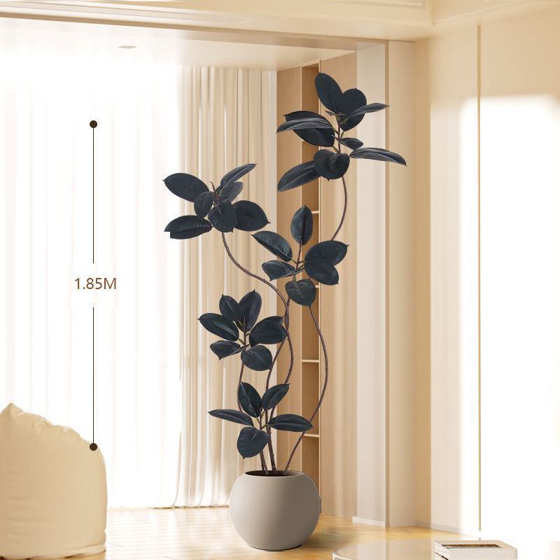 屋内大型バイオニック鉢植え偽植物装飾ツリー模擬花ゴムツリー模擬緑植物リビングルーム床置き装飾品|undefined