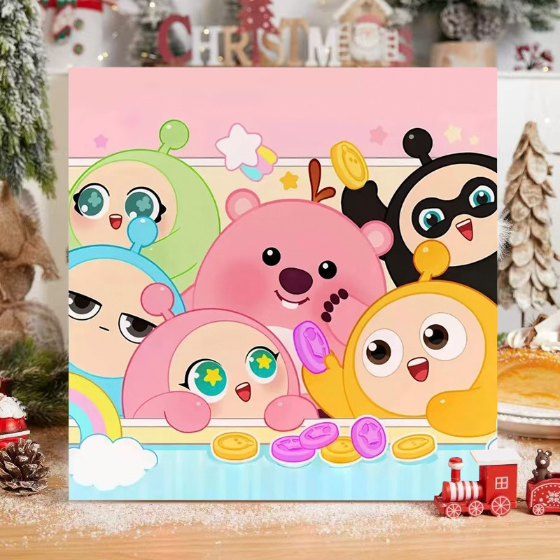 漫画 Q バージョンエッグマンパーティーシリーズ DIY デジタル油絵子供の手作り着色油絵装飾品卸売|undefined