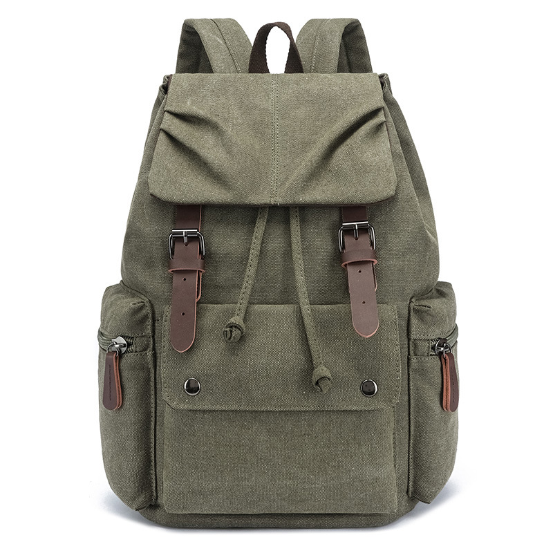 Transfronterizo estilo coreano simple casual bolso de la computadora del estudiante de los hombres mochila portátil de moda fresca mochila de viaje mochila de lona