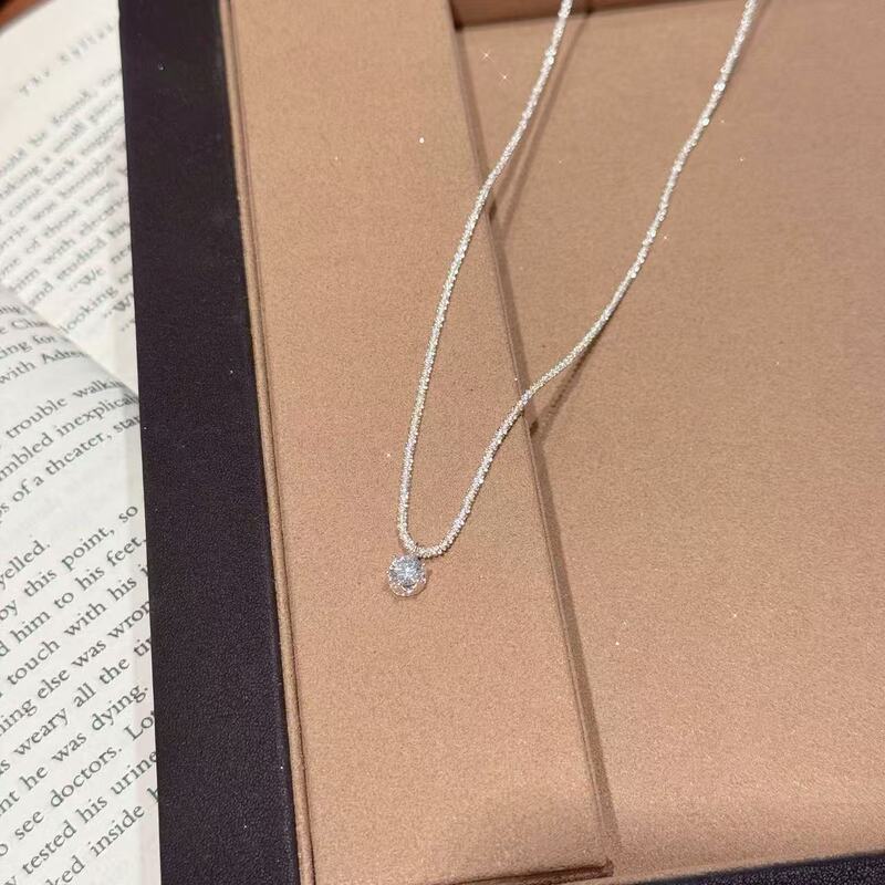 超闪简约锆石项链满天星锁骨链气质时尚百搭饰品女轻奢高级感项链|undefined
