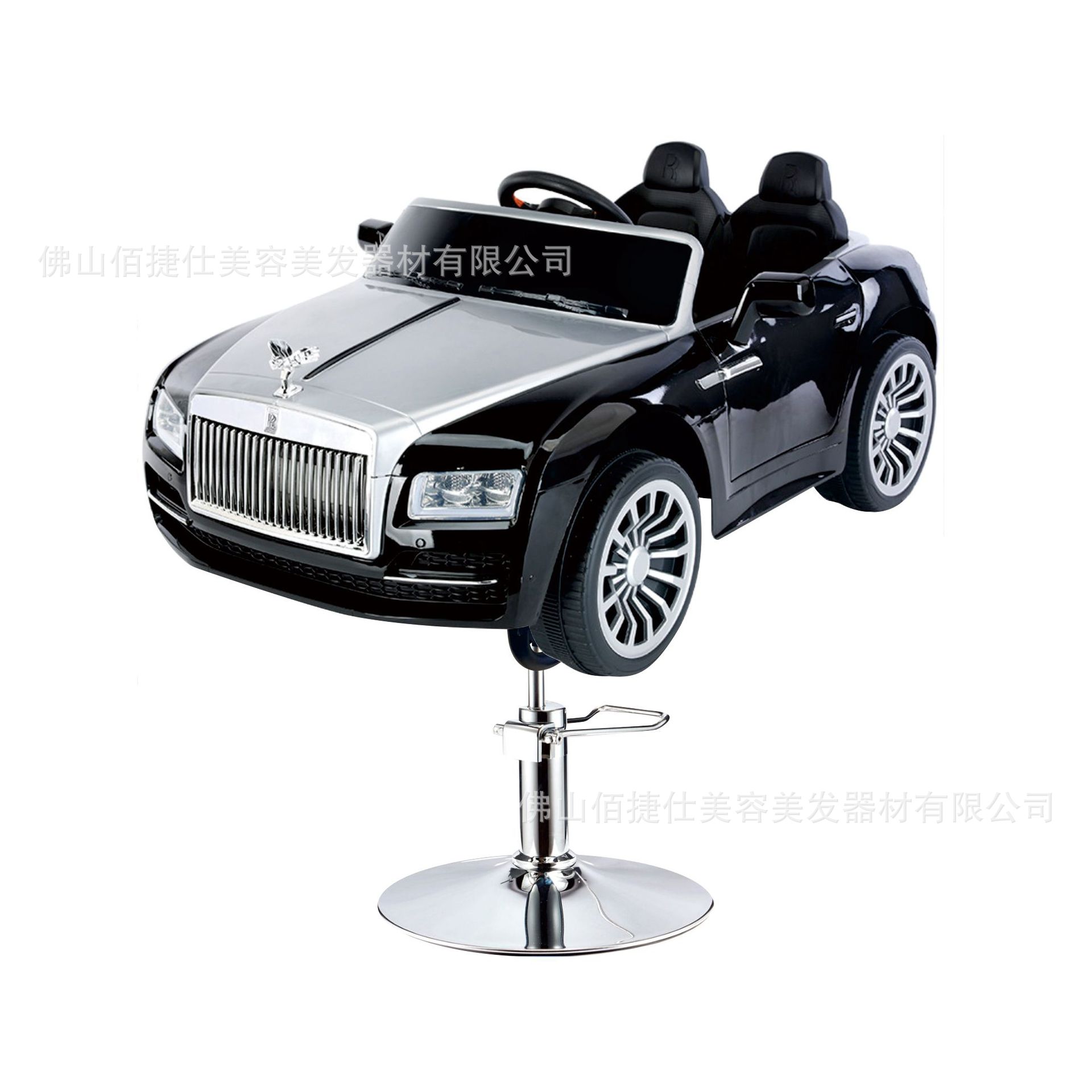Asiento eléctrico de barbero infantil silla de barbero de automóvil elevación silla giratoria música barbero de automóvil para niños silla de corte de pelo para niños