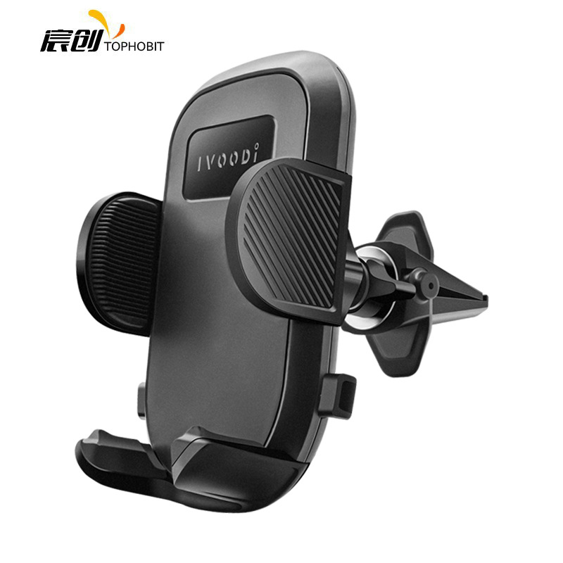 亚马逊车载机械夹手机支架汽车车内空调出风口导航通用专利设计