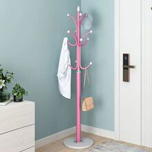 欧式轻奢衣帽架大理石落地挂衣架卧室衣架客厅铁艺简易立式挂包架