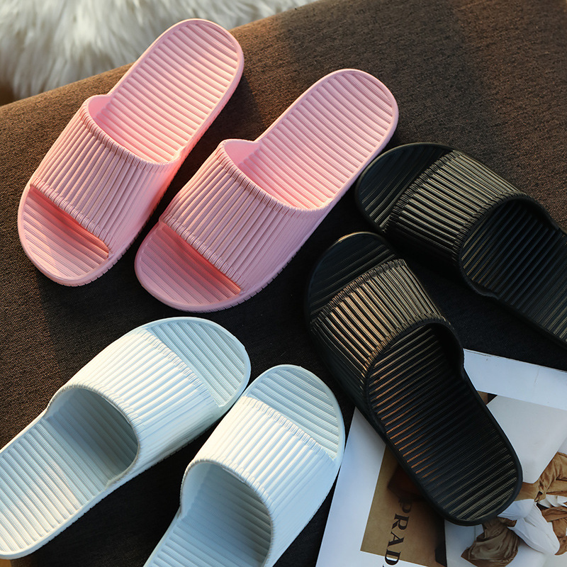 Thin Home Slippers for Bathroom Bathing, Non-Slip and Wear-Resistant, Hotel Guests' Home Eva Soft-Soled Comfortable Slippers Wholesale