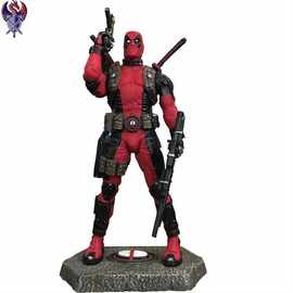 漫威死侍手办人偶x战警死待Deadpool 树脂模型手办 公仔雕像摆件