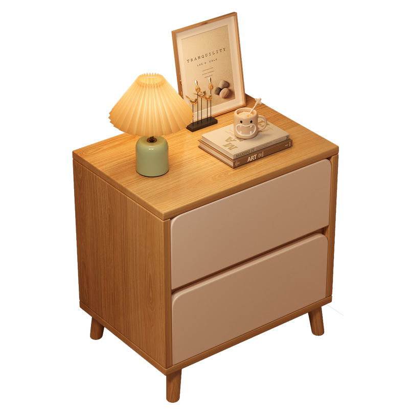 Mesa de cabezal de cama pequeño dormitorio doméstico simple cajón almacenamiento estante de almacenamiento alquiler de vivienda nórdica gabinete lateral