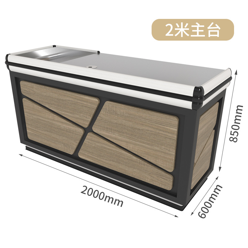 Fabrica de Foshan vendedor directo super caja registradora creativa de madera supermercado caja registradora de acero inoxidable caja registradora de alta calidad
