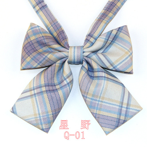 JK checkered uniforms internet celebrity broadcaster Japanese style lapel flowers sailor suit bow tie college style girls bow tie wholesale 