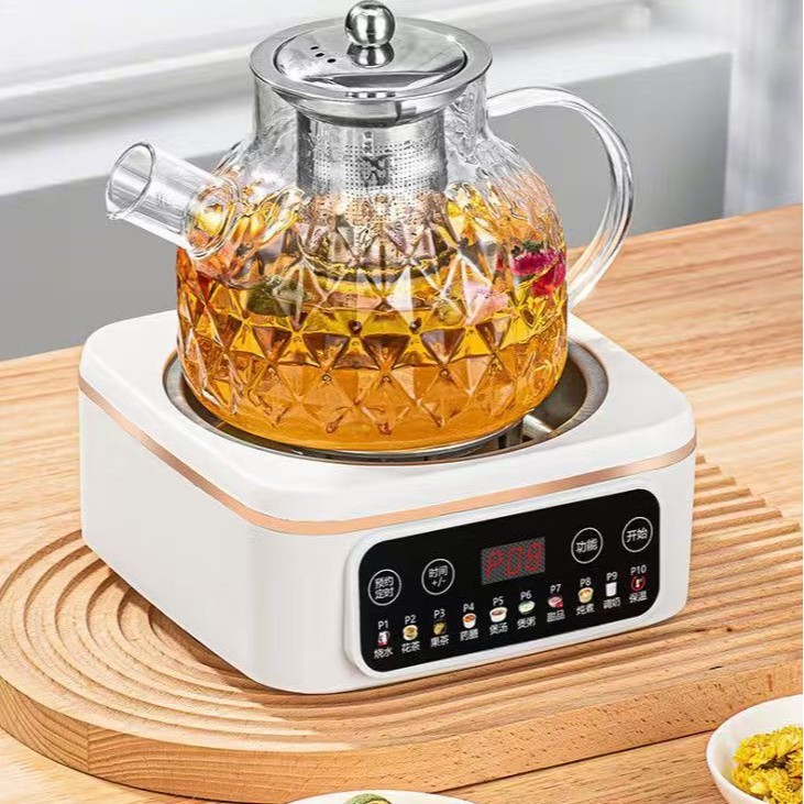 万利达全玻璃养生壶家用办公室烧水壶花茶煮茶器炖煮玻璃防爆|undefined