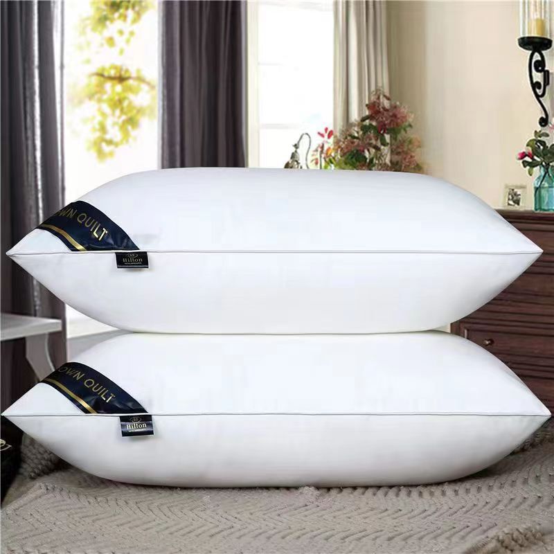 Heaton Hotel Pillow Core Home Use Adult Feather Velvet Pillow Single Sale Gift Pillow Neck Protection Pillow