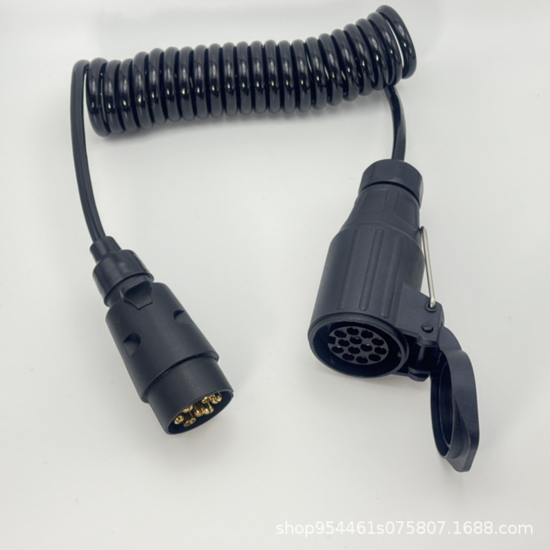 7-core to 13-core trailer connection line 12V trailer spring line RV European wiring harness trailer extension line 2M