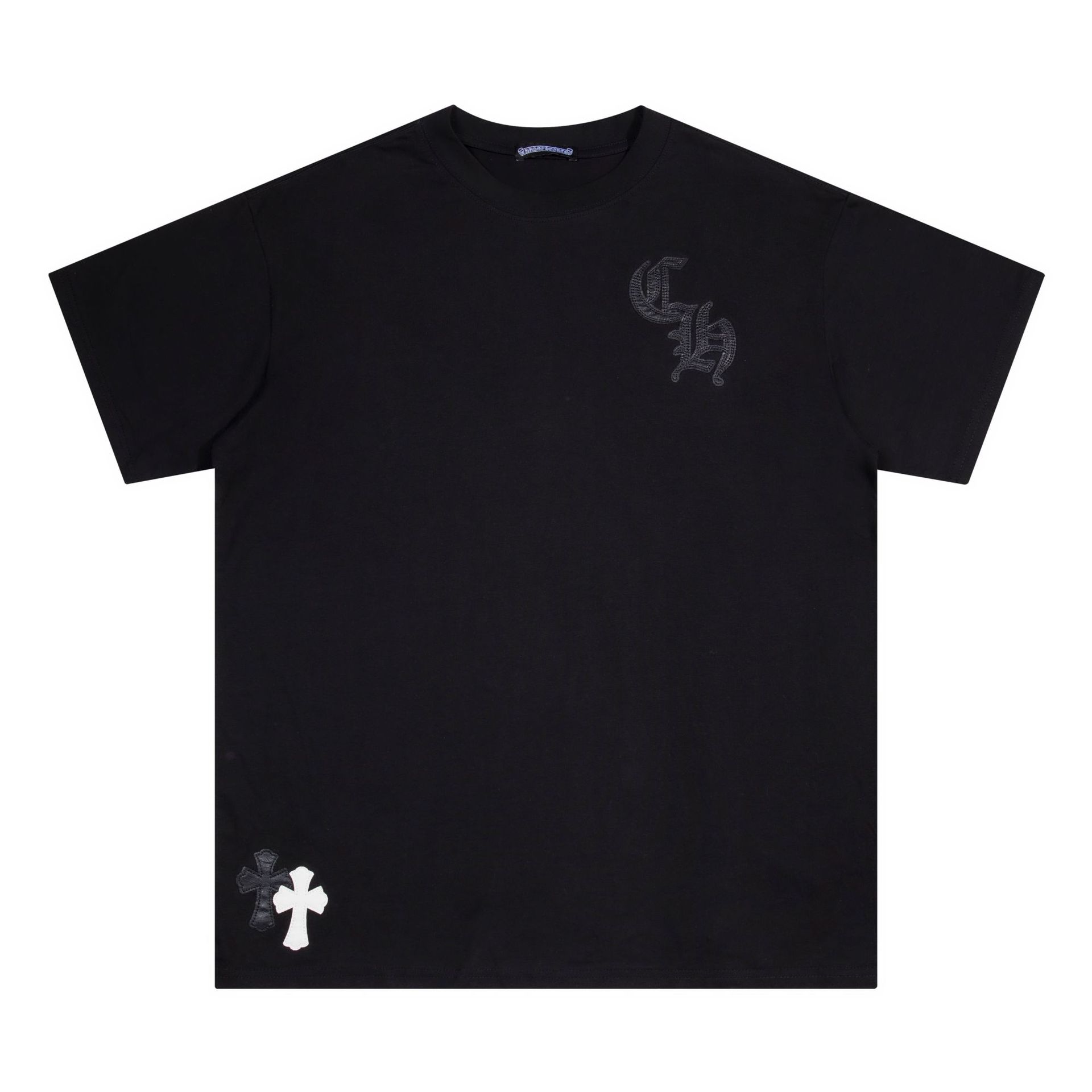 Chrome Heart 24 nuevo Crocodile de verano de moda europea y americana camiseta de manga corta para hombres y mujeres