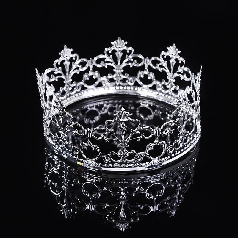 Gran hojalata hueca 01 plateada