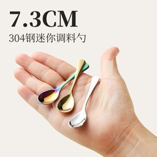超迷你304不锈钢调味勺调料罐配套勺盐勺味精勺家用小调羹咖啡勺