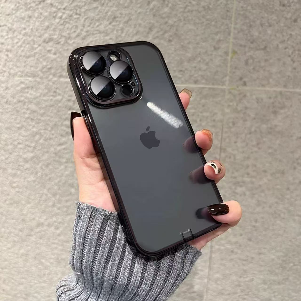 Tapón antipolvo de carcasa blanda negra de grafito = película de lente incorporada owl