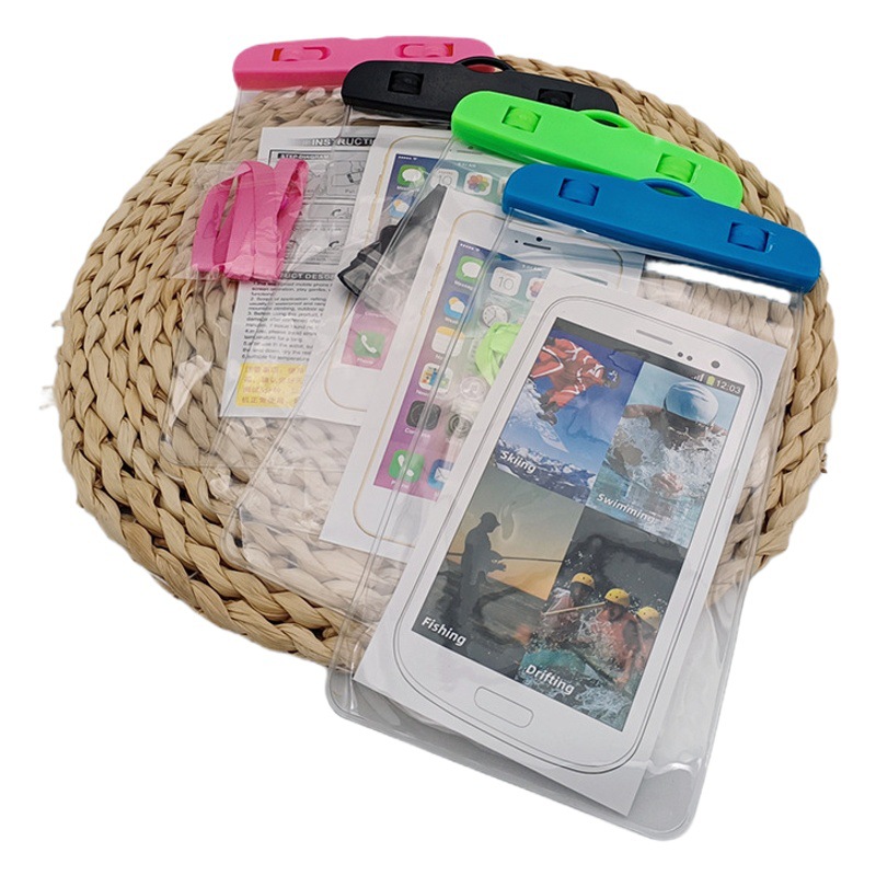 168,15 2 yuanes tienda impermeable bolsa de teléfono móvil bolsa de almacenamiento de natación impermeable crossbody bolsa de cintura viaje al aire libre pantalla táctil sello