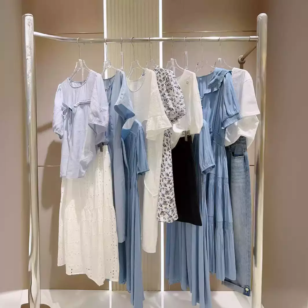 连衣裙尾款女装清衣服货品牌折扣走份批发厂家清仓一手货源实体直
