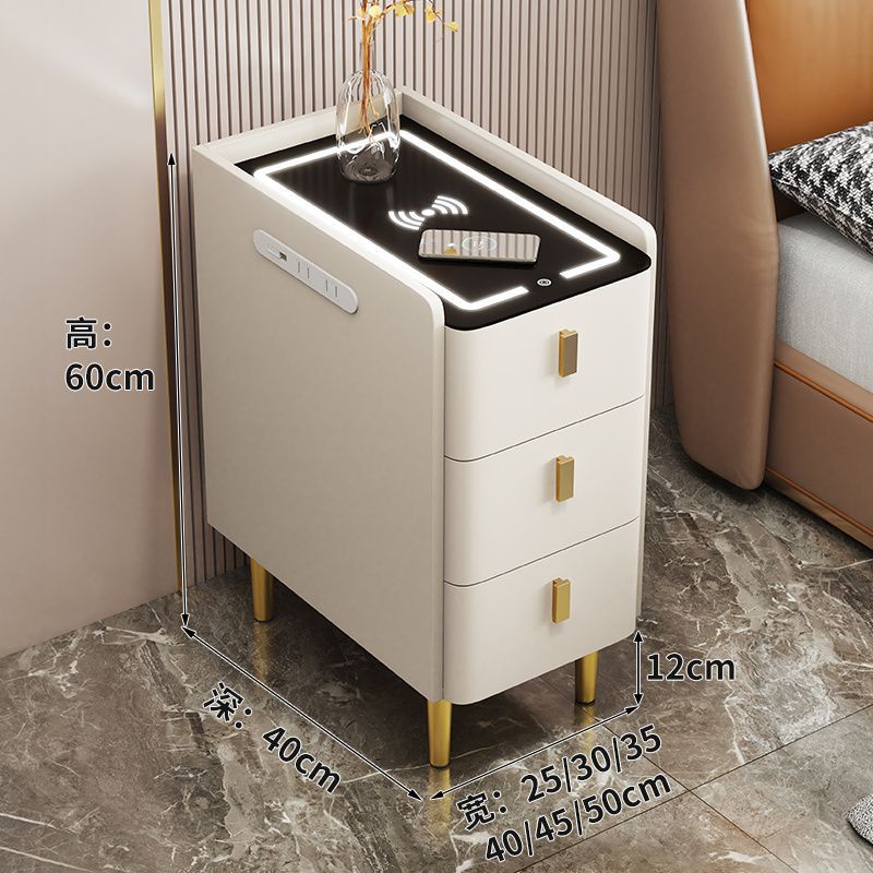 흰색 + 3색 조명 + 무선충전 + 멀티탭