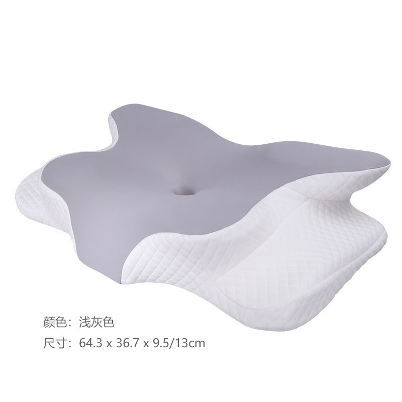 记忆棉枕头护颈椎助睡眠慢回弹记忆棉侧睡分区驼背富贵包用塌陷枕|undefined