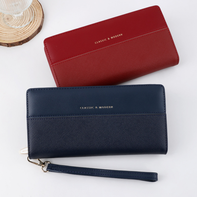 Large-Capacity Cross-Stitch Pattern Long Wallet, Popular in Eastern Europe, New Multi-Card Slot Storage Bag Wallet
