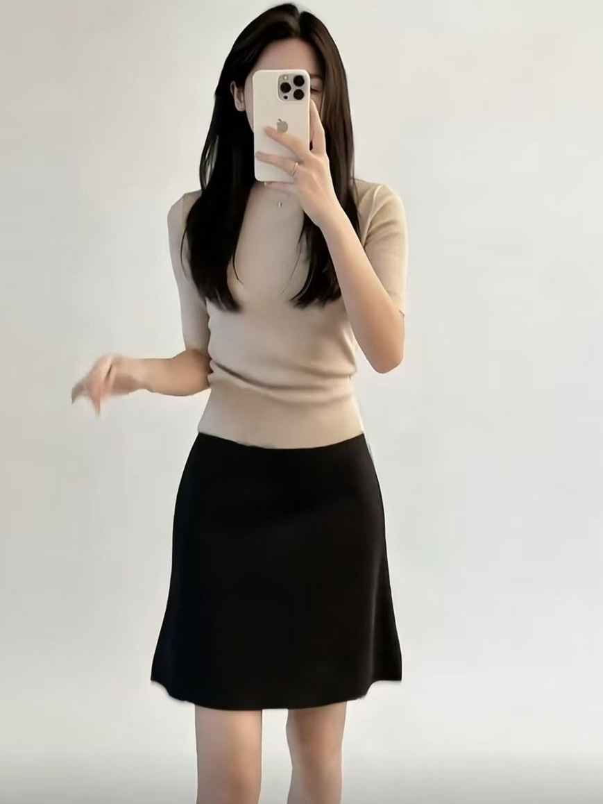 【现货】缎面半身裙女2026夏季新款高腰显瘦包臀裙性感辣妹短裙子
