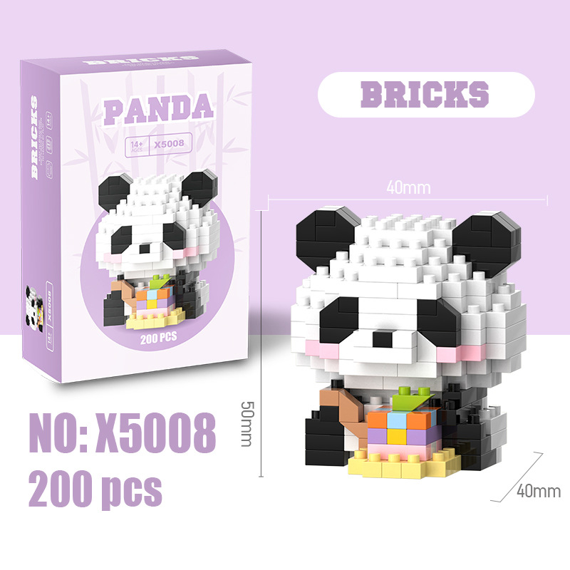 Modelo de Bloques de Construcción en Miniatura de Plástico DIY