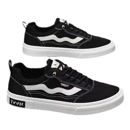 Canvas Herren Sommer, atmungsaktiv, vielseitig einsetzbar. Einfußtuch für Sport und Freizeit, weich besohlte schwarze Flats, trendig_voghion.com