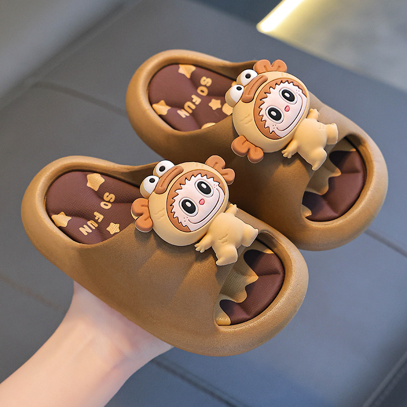 Zapatillas de verano para niños, niños y niñas, baño antideslizante con base suave, padres e hijos, niños, niños, zapatillas de playa