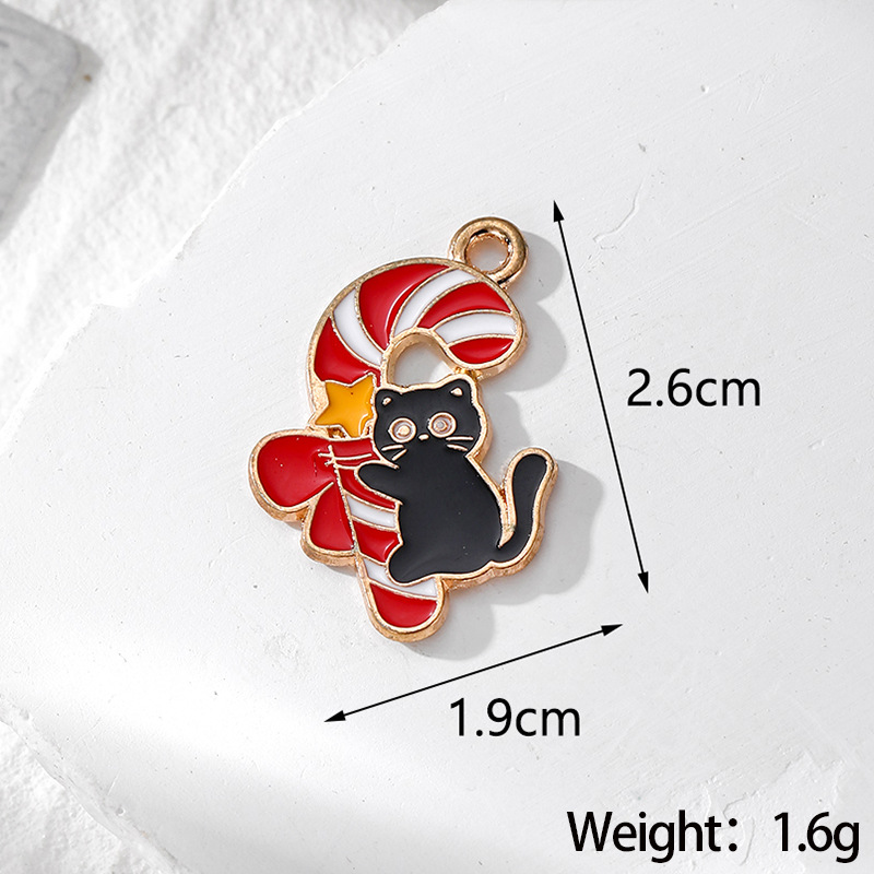 12g Weight Pendant Jewelry Making Type DIY Jewelry Accessories Classification 10 PCS/Package Quantity Alloy Material Christmas Festival Santa Claus Pattern Enamel Design Cartoon Style Style 10 PCS/Package Alloy Santa Claus Pendant 10