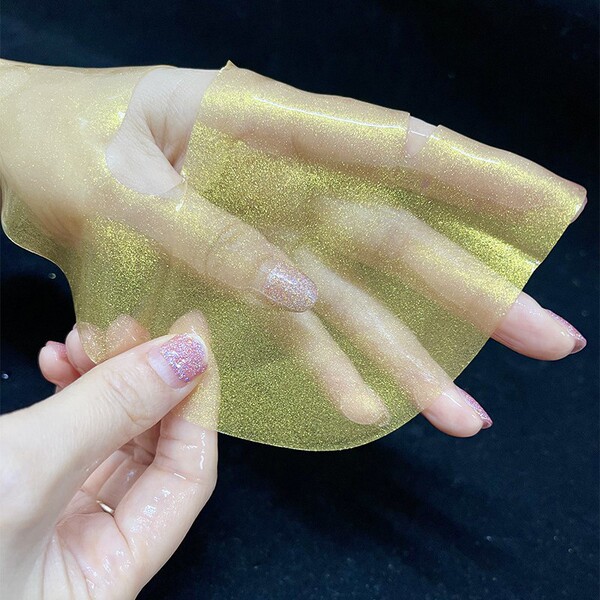 golden thin face mask