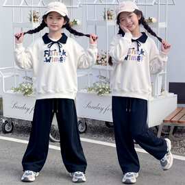 女童秋装运动套装2026新款洋气儿童卫衣小女孩春秋卫裤休闲两件套