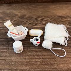 ミニチュアドールハウスミニシミュレーション KT ホワイトウォッシュ化粧品ままごとバスルームおもちゃの装飾品 diy